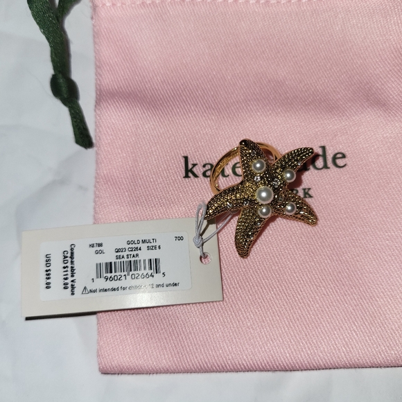 KATE SPADE • Sea Star Starfish Ring - Picture 11 of 12